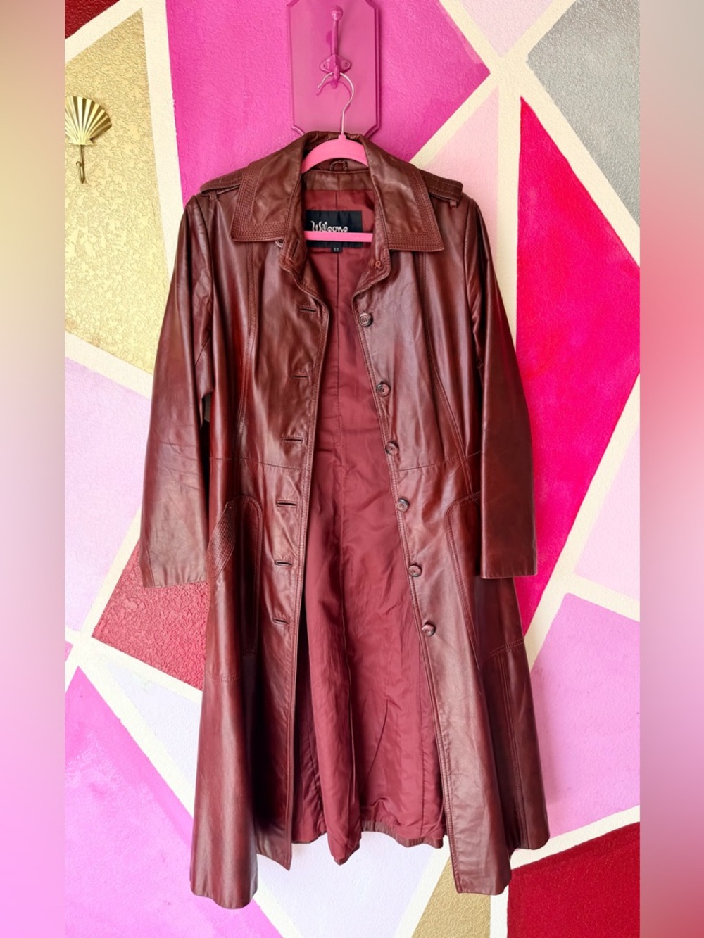 Vintage Wilsons Burgandy Leather Jacket - Picture 2 of 13